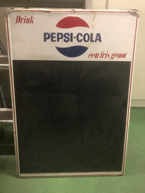 Pepsi cola tole publicitaire de 1967