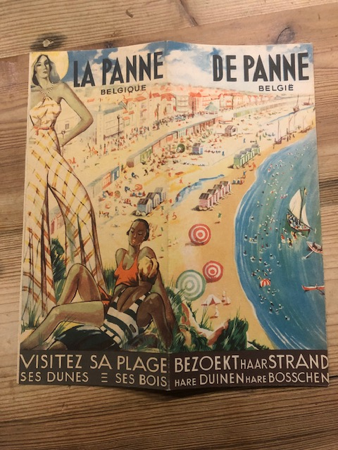 Toeristische folder De Panne 1920's