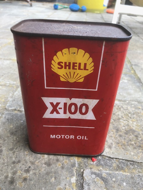 Shell X-100 Motor oil, vol blik 20W