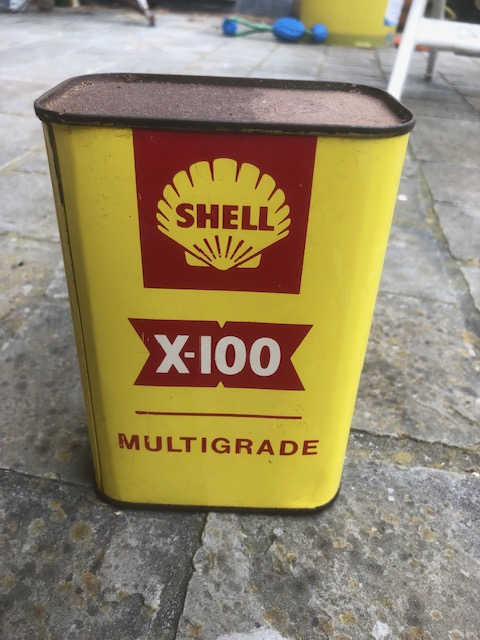 Shell X-100 Motor oil, vol blik 10W