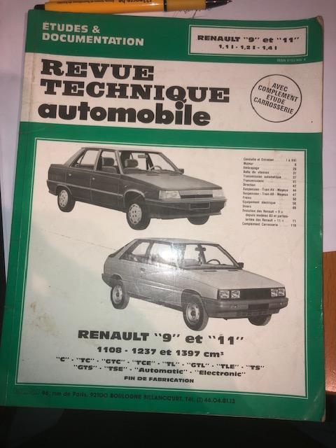 RTA Renault 9 et 11