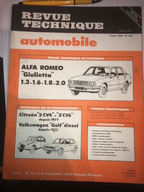 RTA 430 Alfa Romeo Giulietta