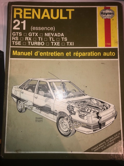 Haynes Renault 21, benzine, werkplaatskandboek