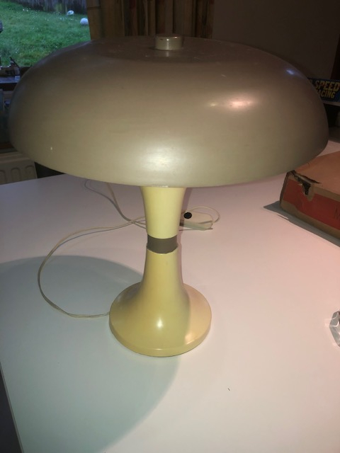 1960's design champignon bureaulamp, Italie