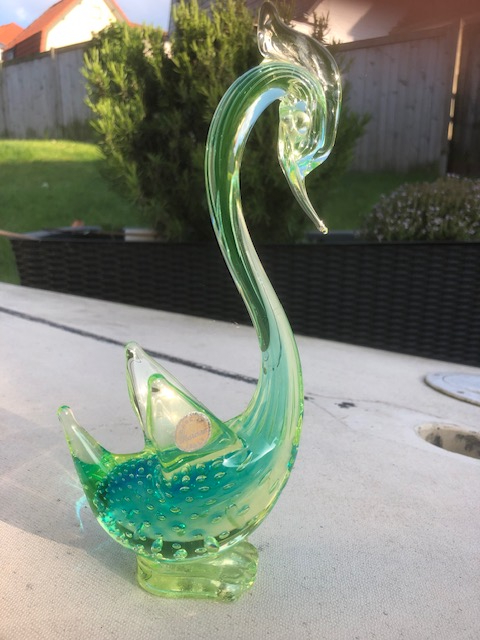 Cygne en verre Murano