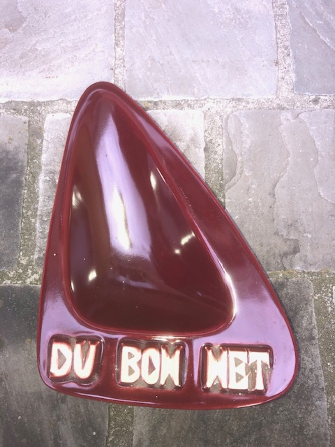 Oude asbak Du Bon Net, Dubonnet