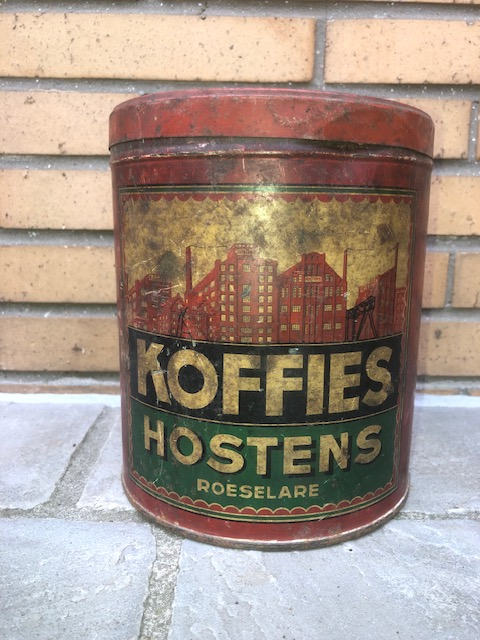 Blikken doos Hostens Koffie Roeselare