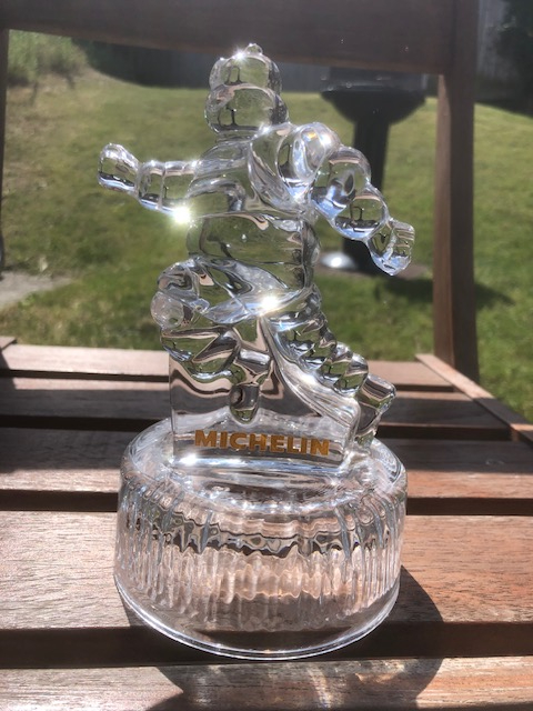 Statuette Michelin Bibendum En Cristal D’Arques