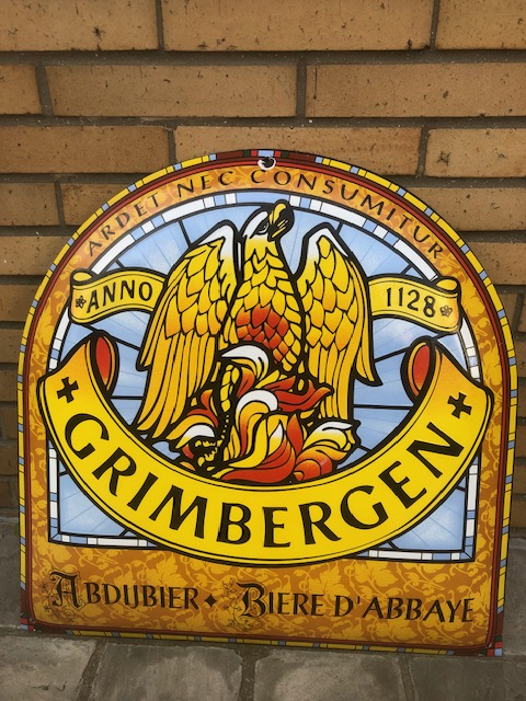 Emaillebord jaren 1980 Grimbergen