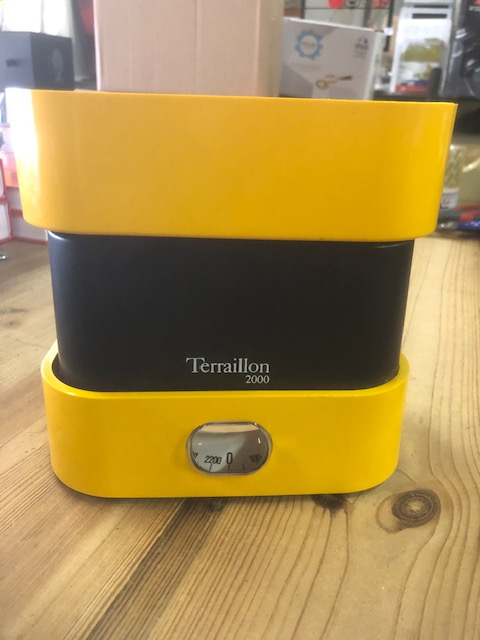 vintage Terraillon 2000 keuken weegschaal geel