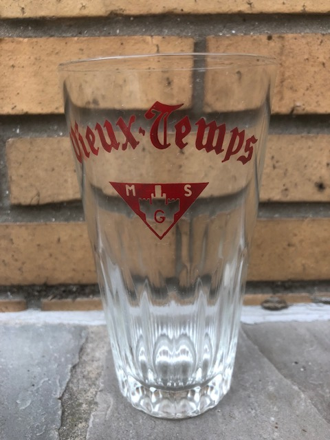 Oud bierglas Vieux Temps