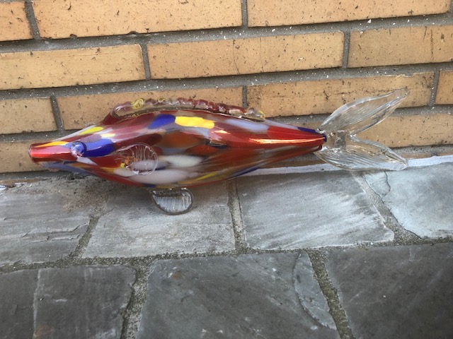 Vis uit Murano glas 42cm