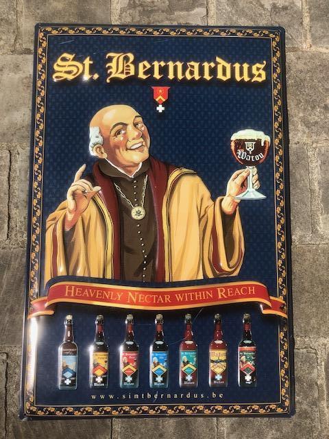 Blikken reclamebord St Bernardus trappisten bier