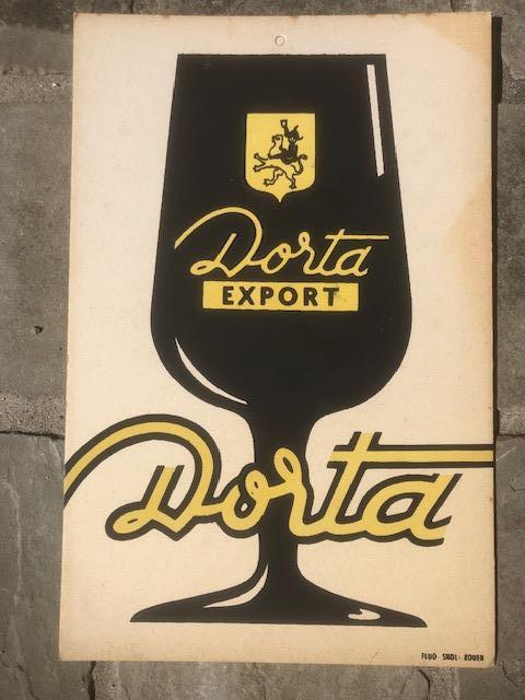 Reclame karton bier Dorta Export