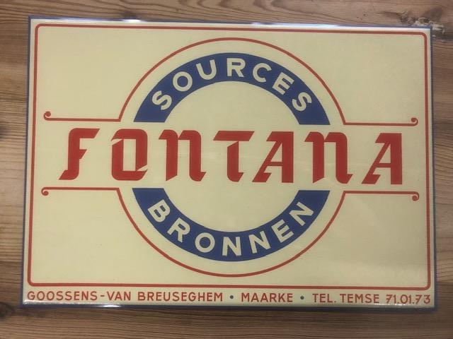 Reclamebordje Fontana Bronnen, Temse maarke