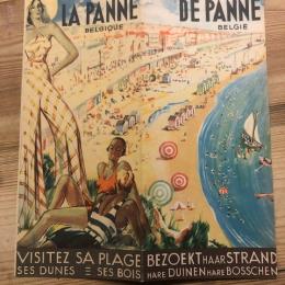 Toeristische folder De Panne 1920's