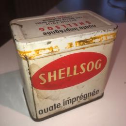 Shell, Shellsog, Ouate imprégnée, blikken doosje