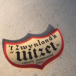 Oud bier ettiket 't Zwynland's Uitzet, Lahaye Popering