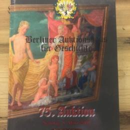 Catalogus Berliner Auktionshaus für Geschichte 75