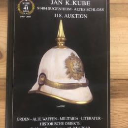 Jan K. Kube militaria veiling Catalogus 118