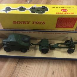 Dinky Toys 697,  25 pounder field gun unit