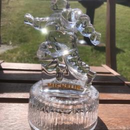 Statuette Michelin Bibendum En Cristal D’Arques