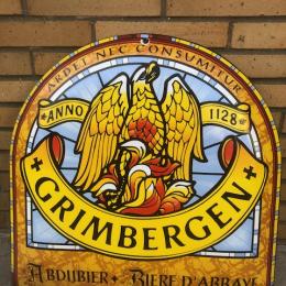 Emaillebord jaren 1980 Grimbergen