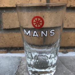 Oud bierglas MANS bier