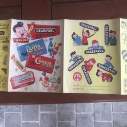 PROTÈGE CAHIER BONBONS et CHOCOLAT DELESPAUL