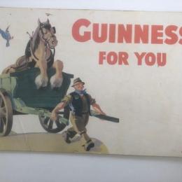 Oud reclame karton, Guinness for you